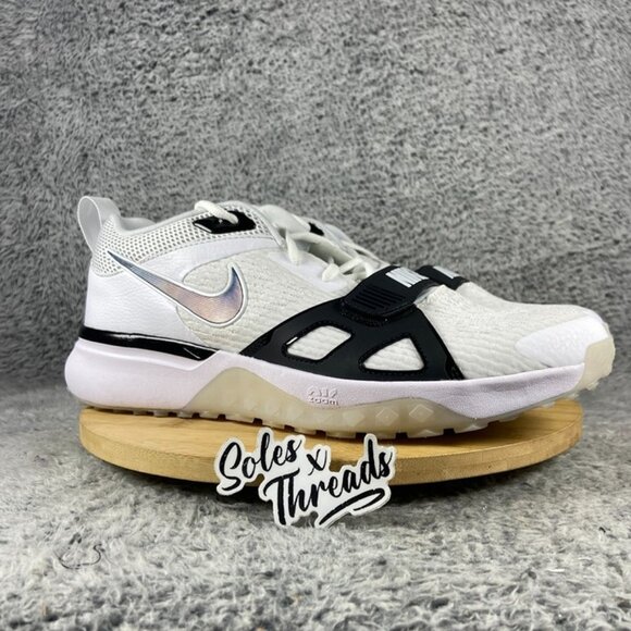 Nike Air Zoom Diamond Elite Turf Baseball Size 12 Men White Black FN7226-100 main image 5
